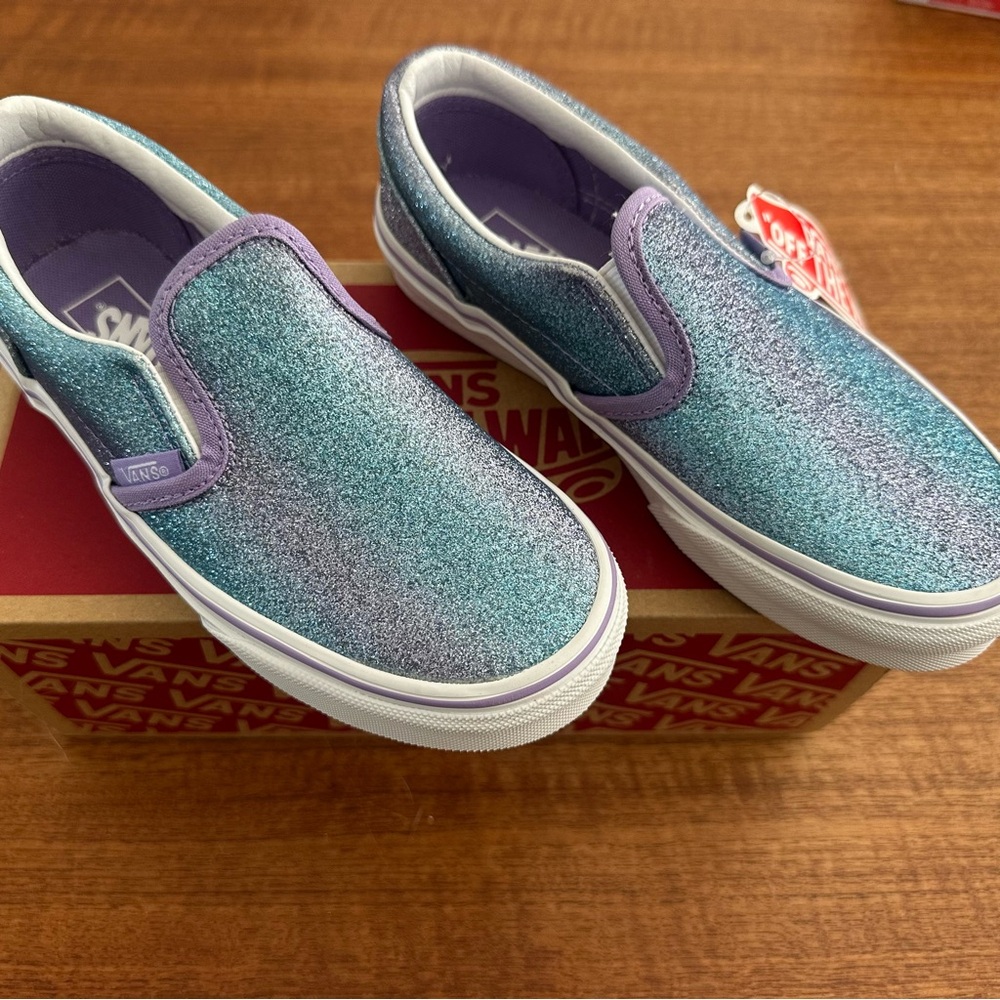 Vans Classic Slip Ons - Glitter - Size 1.5